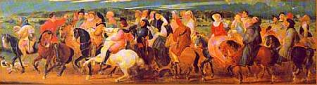 Thomas Stothard Stothard's depiction of the Canterbury Pilgrims china oil painting image